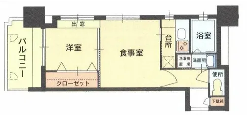 エステートモア平尾倶楽部【701号室】の間取り