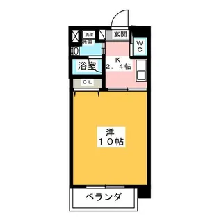 HIRO日比野【1階】の間取り