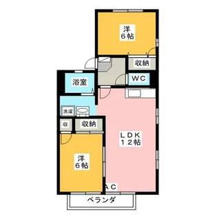 アネックス緑丘7【2階】の間取り