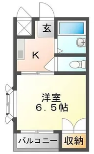 ハイツオークス【4階】の間取り