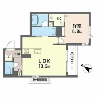 プログレス新大阪【0203号室】の間取り