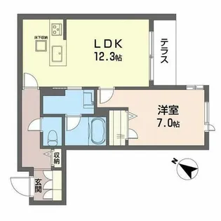 プログレス新大阪【0102号室】の間取り