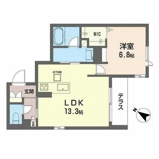 プログレス新大阪【0103号室】の間取り