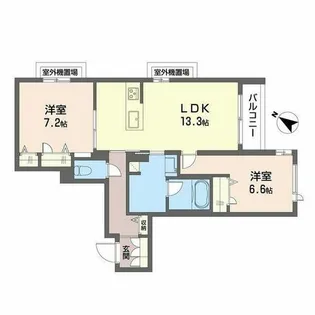プログレス新大阪【0202号室】の間取り
