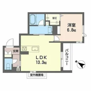 プログレス新大阪【0303号室】の間取り