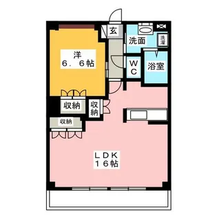 コンフォール前田Ⅲ【3階】の間取り