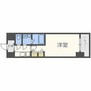 セイル淀屋橋【9階】の間取り