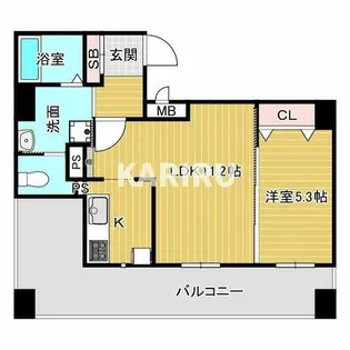 ダイドーメゾン大阪御堂筋【902号室】の間取り