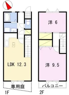 マウントビレッジ大池台【1階】の間取り