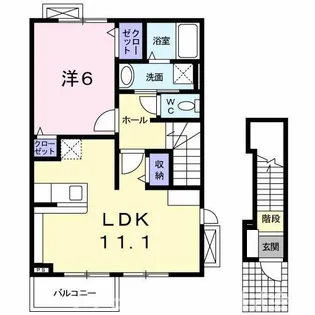 ローレル【2階】の間取り