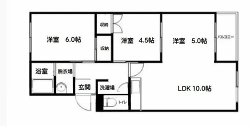 カルチュア室橋【4階】の間取り