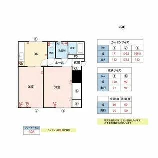 グリーンヒル C棟【101号室】の間取り