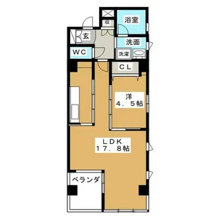 レジデンスTL泉【4階】の間取り