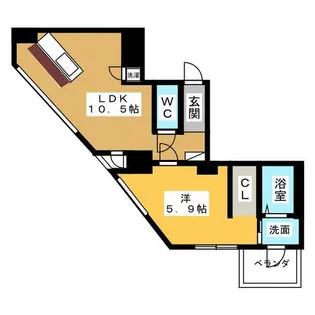 SK BUILDING-501【6階】の間取り