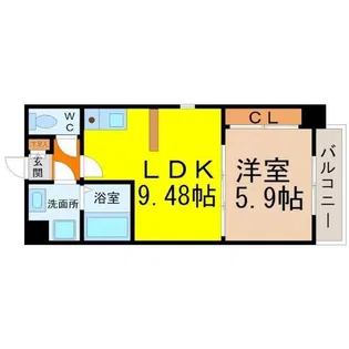 ベレーサ葵【4階】の間取り