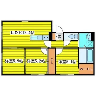 Shiny Star 環状通東【3階】の間取り