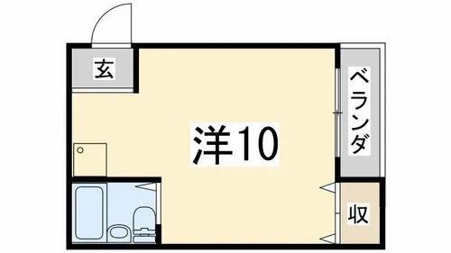 岡本ビル 北棟【203号室】の間取り