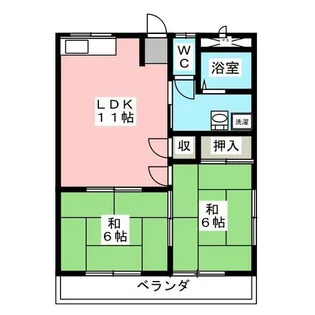 氏永ハイツ【3階】の間取り