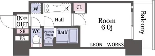ファステート難波ミライズ【5階】の間取り