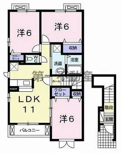 ファミールハイム【2階】の間取り