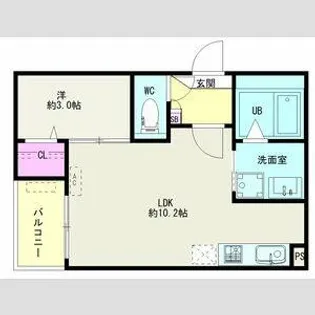 Jack chidoriⅠ【2階】の間取り