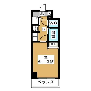 プレミアムコート名古屋金山インテルノ【3階】の間取り