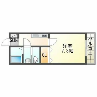 CASA武庫川W【2階】の間取り