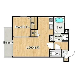 ジーメゾン名古屋大杉ジュミエ【205号室】の間取り