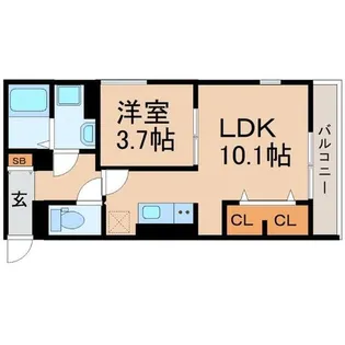 セジュール武庫之荘【2階】の間取り
