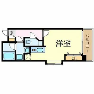 ラフィネス博多リバーステージ【603号室】の間取り