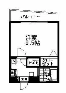 福大前エクセルアベニュー27【3階】の間取り