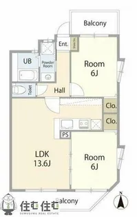 リベルテ京町【305号室】の間取り