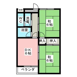 メゾングリーンイースト【3階】の間取り