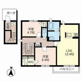 ヴェルデ グランデII【0201号室】の間取り
