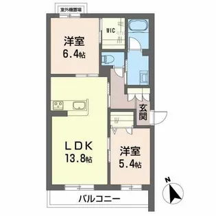シャーメゾン ヤマウチ【0301号室】の間取り