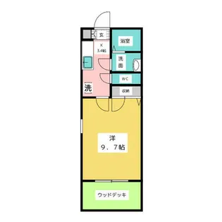 エスタシオン【1階】の間取り