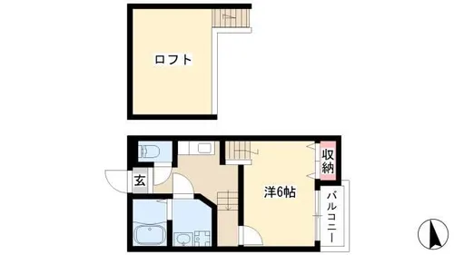 Creo荒子弐番館【1階】の間取り