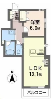 シャーメゾンガーデンズ夙川松園町【302号室】の間取り