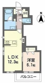 シャーメゾンガーデンズ夙川松園町【303号室】の間取り