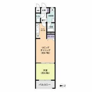 BPRレジデンス金山【6階】の間取り
