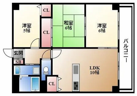 カナレグランデ【5階】の間取り