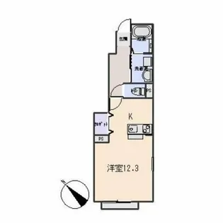 エスパース彩華A【102号室】の間取り