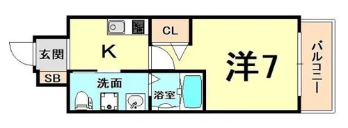グルーブARIAトアロード【8階】の間取り