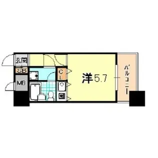 パークプラザ鷹取【5階】の間取り
