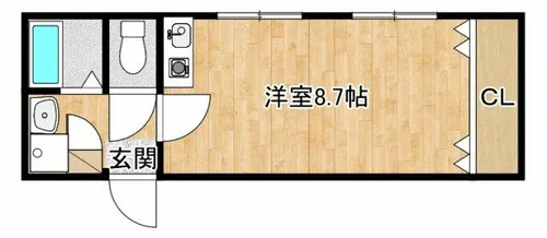 ディアスコヤマ【204号室】の間取り