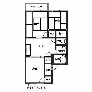 セピアコート三好【2階】の間取り