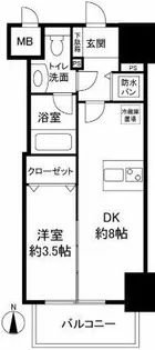 イグレック南本町【807号室】の間取り