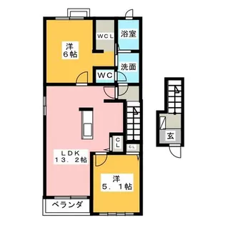 ビオーラ【2階】の間取り
