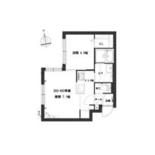 グランメール澄川駅南【1階】の間取り