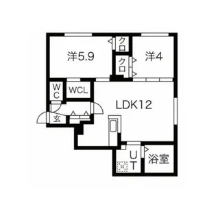 DPレジデンス山鼻【1階】の間取り